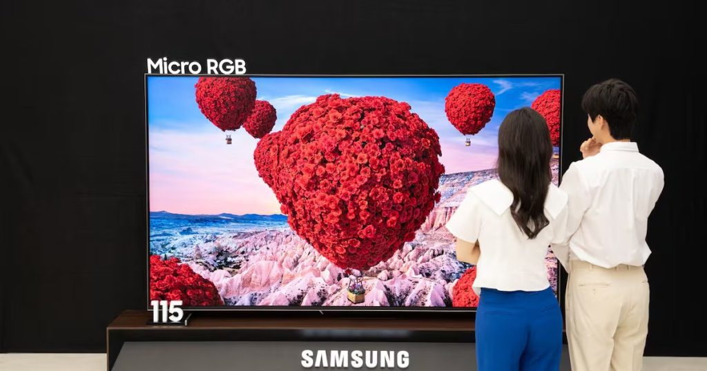 El Primer Televisor Micro RGB del Mundo, Elegido por Time en 2025 - Samsung revoluciona con su televisor Micro RGB de 115 pulgadas.