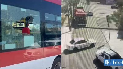 Pelea entre Conductores Termina con Disparos en Pedro Aguirre Cerda - Confrontación en PAC deja daños en bus de la RED y dos heridos