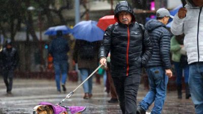 Sistema Frontal con Lluvias y Vientos Fuertes en Santiago - Sistema frontal traerá lluvias y fuertes vientos a Santiago