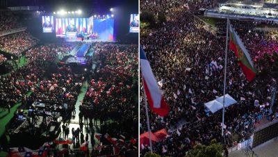 Cierre de la Campaña de Jara y Kast en la Plaza de Maipú y el Movistar Arena - Chile define futuro en multitudinarios cierres de campaña