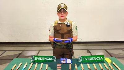 Detención de Sujetos con Fuegos Artificiales en Santiago - Operativo en Santiago acaba con incautación de fuegos artificiales