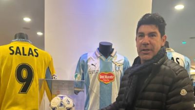 Homenaje a Marcelo Salas en el Estadio de la Lazio - Marcelo Salas regresa a la Lazio: un homenaje en soledad.