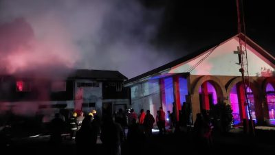 Incendio en el Cesfam de Curanipe, Pelluhue - Incendio en Cesfam de Curanipe causa daños significativos