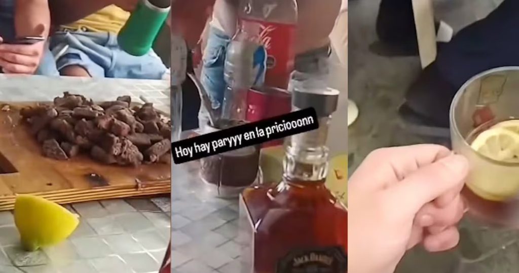 Investigación de Gendarmería por Fiesta con Alcohol en Santiago 1 - Reclusos de Santiago 1 sorprendidos en fiesta con alcohol y teléfonos móviles