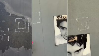 Vandalismo en el Memorial de Daniel Zamudio en Recoleta - Vandalismo en el memorial de Daniel Zamudio indigna a Chile