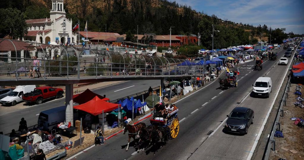 Corte de la Ruta 68 por la Peregrinación a lo Vásquez - Ruta 68 cerrada: Preparativos y alternativas para la peregrinación.