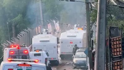 Desalojo de la Toma en el Cerro 18 de lo Barnechea - Desalojo en Lo Barnechea: Tensión y Detenciones en la Jornada